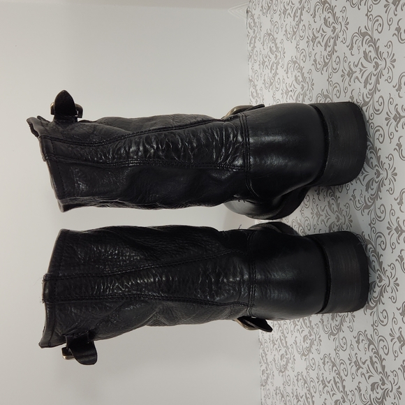 Frye womens motorcycle boots - Picture 4 of 8